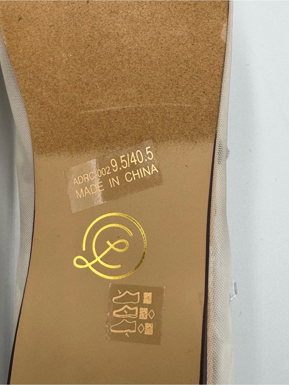 Chinese Laundry Adette Nude Crystal Mesh Ballet Flats Women’s 9.5 New w/o box - Picture 8 of 9